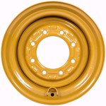 10x16.5 Skid Steer Wheels/Rims 16.5x8.25 - CAT Yellow