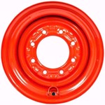 10x16.5 Skid Steer Wheels/Rims 16.5x8.25 - Bobcat Orange