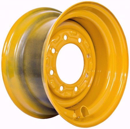 12x16.5 Skid Steer Wheel/Rim 16.5x9.75 - John Deere Yellow