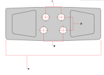 20" 500mm Chain-On Rubber Pad - Heavy Duty