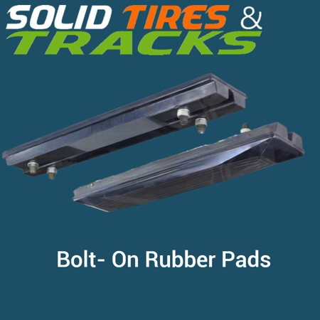 14" 350 mm Bolt-On Rubber Pad- Heavy Duty