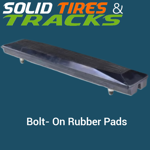 400mm Bolt-On Rubber Pad 135mm Pitch- Heavy Duty