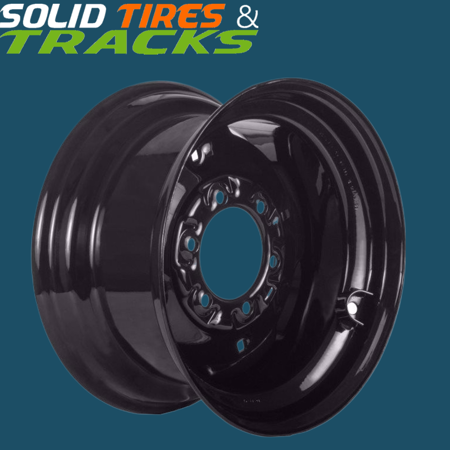 12x16.5 Skid Steer Wheel/Rim 16.5x9.75 - Glossy Black