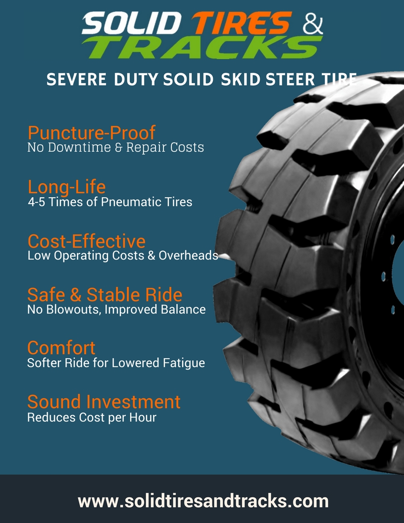 Solid Skid Steer Tires